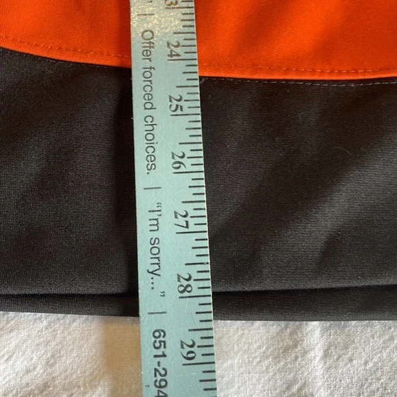 Minnesota Machine Hockey Jersey Sz M Orange Black White Glitter #2 Game Used - Picture 8 of 12